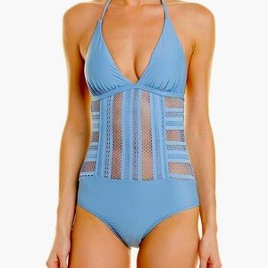 NWT Ella Moss halter tie one piece swimsuit